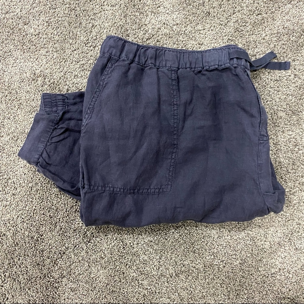 Blue-gray, Caslon linen joggers, XL
